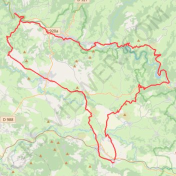 Les plus beaux villages de France en Aveyron GPS track, route, trail