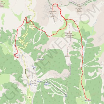 Tour du Queyras, j5, de Brunissard à Souliers GPS track, route, trail