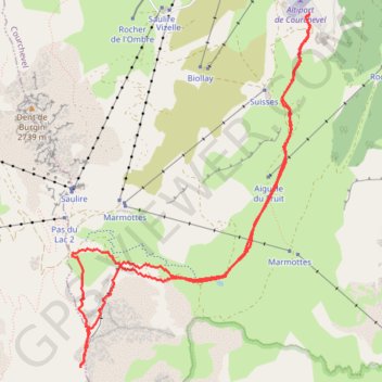 La Petite Saulire (Courchevel) GPS track, route, trail