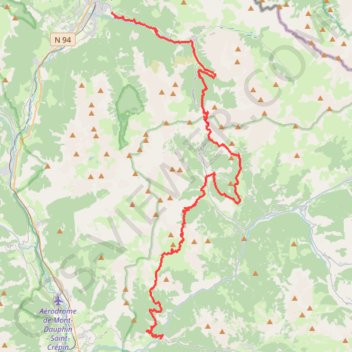 GTHA - Grande Traversée des Hautes-Alpes à VTT - [ section Queyras ] GPS track, route, trail