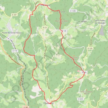 Mont Tourvéon GPS track, route, trail