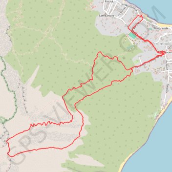 Stromboli Cratere GPS track, route, trail