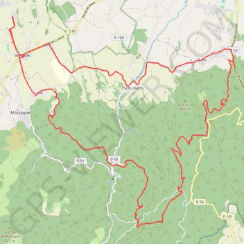 Les 5 chemins GPS track, route, trail