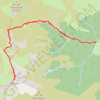 Le pic de Montaigu GPS track, route, trail