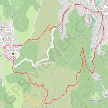 MONTESQUIEU DES ALBERES GPS track, route, trail