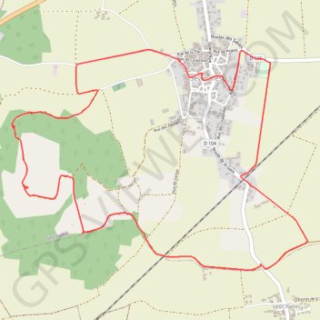 La tour de Courcourt GPS track, route, trail