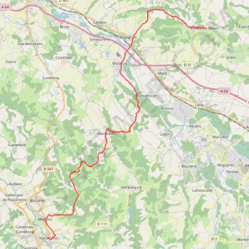 Arthez-de-Béarn - Navarrenx GPS track, route, trail