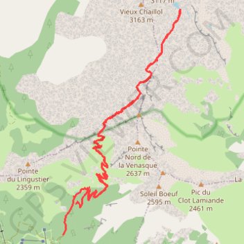 Chaillol lac de Malcros GPS track, route, trail