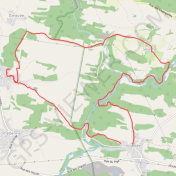 Vodelée-Surice-Omezée-Soulme-Vodelée GPS track, route, trail