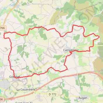 Campénéac - Gourhel GPS track, route, trail