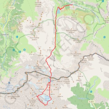 Mont Perdu - Face nord classique GPS track, route, trail