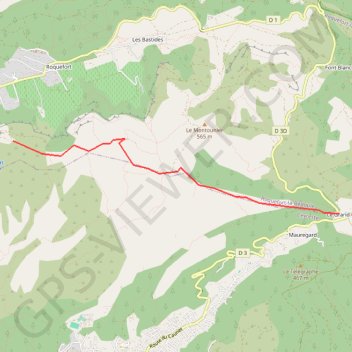 Cabanon du Marquis - La Bédoule GPS track, route, trail