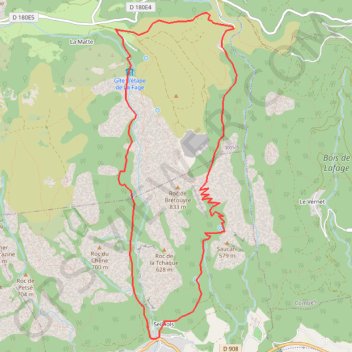 Colombière - madale GPS track, route, trail