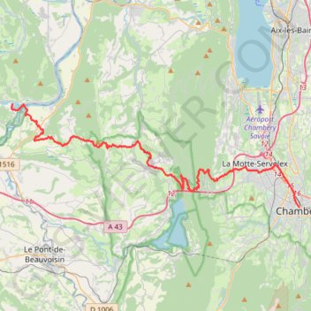 08 gelignieux - chambery 41 GPS track, route, trail