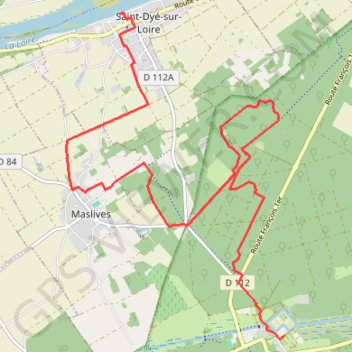 Chambord - Saint-Dyé-sur-Loire GPS track, route, trail