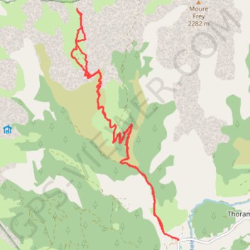 Vers la crêtede Paluet GPS track, route, trail