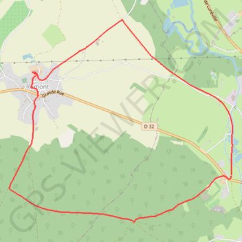 Rambervillers Romont GPS track, route, trail