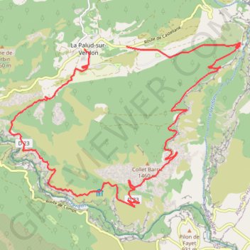 Route des Cretes GPS track, route, trail