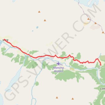 Tour Annapurna - Jour 06 - Pisang - Manang GPS track, route, trail