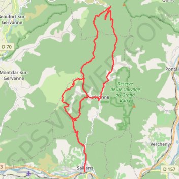 Saillans (Drôme) GPS track, route, trail