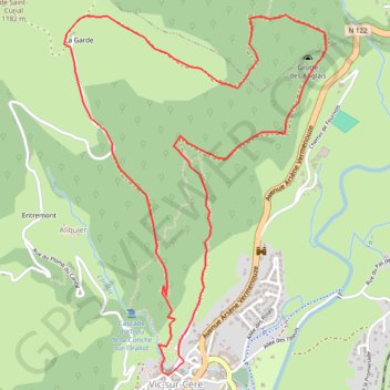 La Grotte des Anglais - Vic-sur-Cère GPS track, route, trail