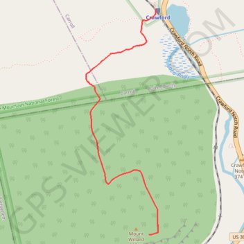 Mount Willard GPS track, route, trail