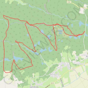 Viennois-Arzay-forêt de Bonnevaux GPS track, route, trail