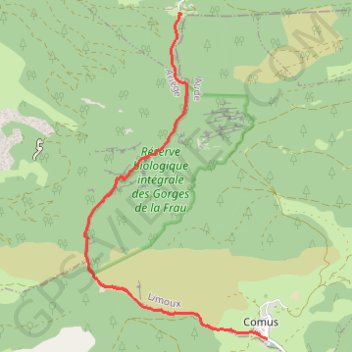 Les Gorges de la Frau GPS track, route, trail