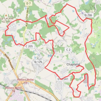 Le sentier de Saint-Éloi - Chaptelat GPS track, route, trail