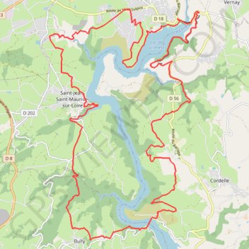 GR de Pays Autour des gorges de la Loire GPS track, route, trail
