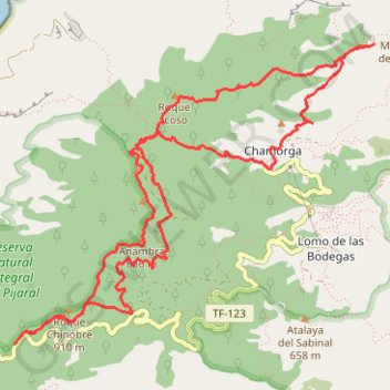 Montaña de Fatada GPS track, route, trail