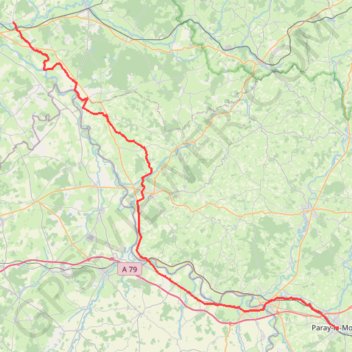 006Champvert - Paray-le-Monial 87 GPS track, route, trail