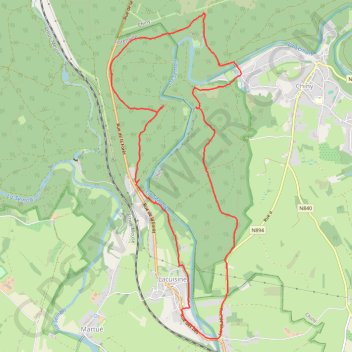 Balade semois GPS track, route, trail