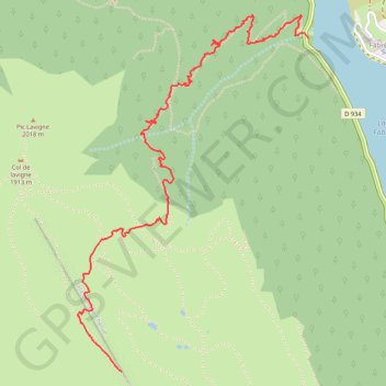 Pic de Chérue en ski de randonnée GPS track, route, trail