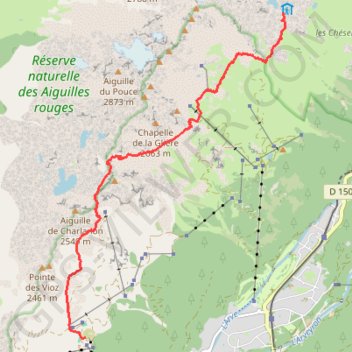 Col de la Glière GPS track, route, trail