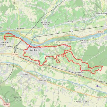 Gynépolitaine - Cinq-Mars-la-Pile GPS track, route, trail
