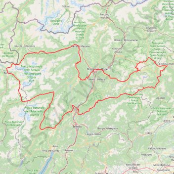 Dolomites V1 GPS track, route, trail