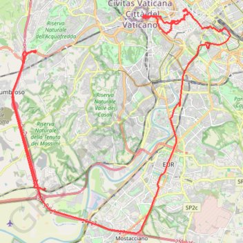 Rome GPS track, route, trail