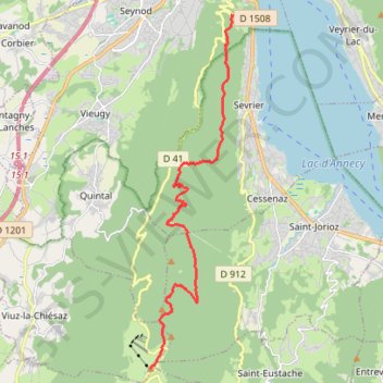 Annecy Semnoz GPS track, route, trail