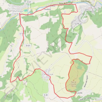 VAL 232 e - Le Tour de Montrose GPS track, route, trail