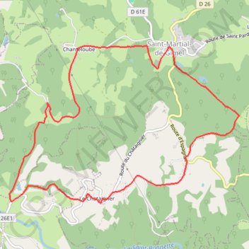 Sentier de Saint-Agnol - Saint-Martial-de-Gimel - Pays de Tulle GPS track, route, trail