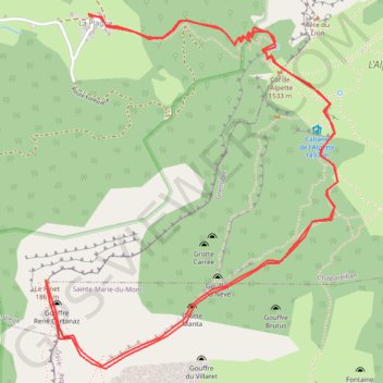 L'ALPE DU PINET (LE TRUC) GPS track, route, trail