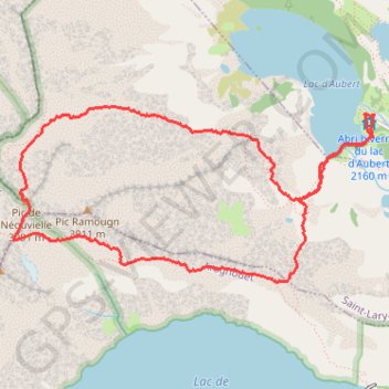 Pic du Néouvielle - Arête des Trois Conseillers GPS track, route, trail