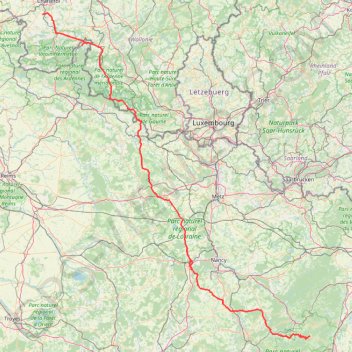Itinéraire de Ham-sur-Heure-Nalinnes à Le Bonhomme GPS track, route, trail