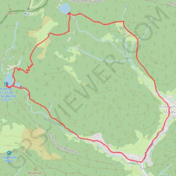 Lac des perches GPS track, route, trail