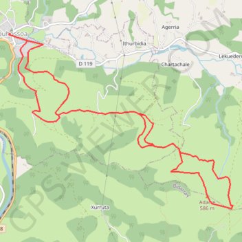 Adarre et Col de Chancho GPS track, route, trail