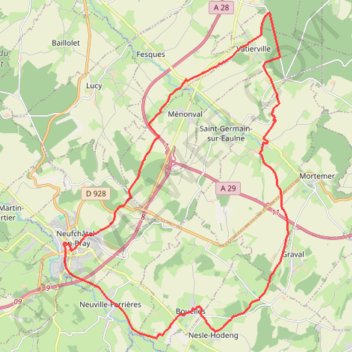 Vers la Forêt d'Eu - Bouelles GPS track, route, trail