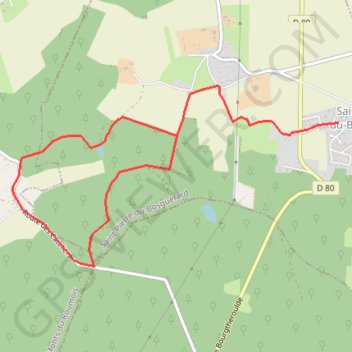 Circuit du Bois de la Caboche - Saint-Pierre-de-Bosguérard GPS track, route, trail