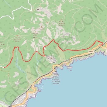 Le Cap Roux Antheor, de la Mer aux senteurs GPS track, route, trail