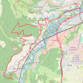 La Speed Rail - Scy Chazelles GPS track, route, trail